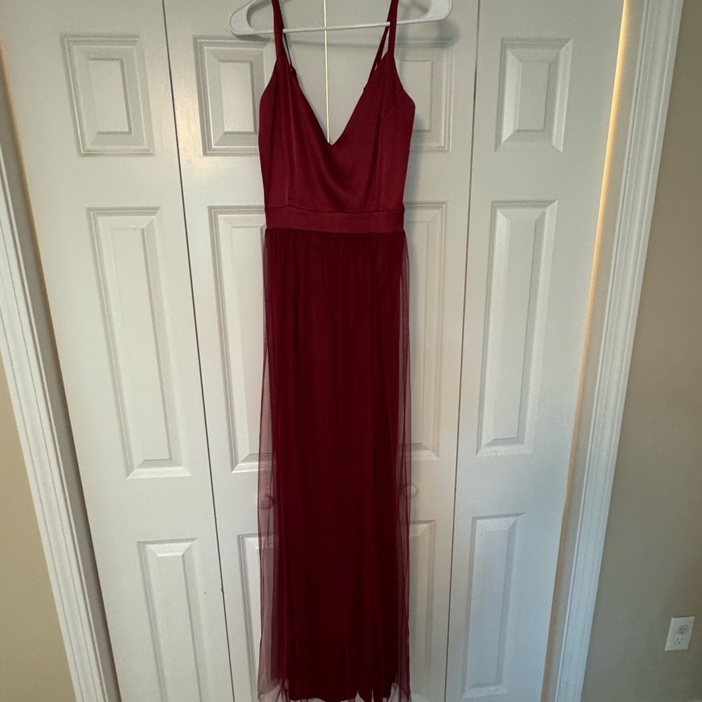 Windsor XL Tulle and Satin Full-Length Gown